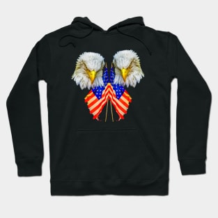 Patriotic Bald Eagles Hoodie